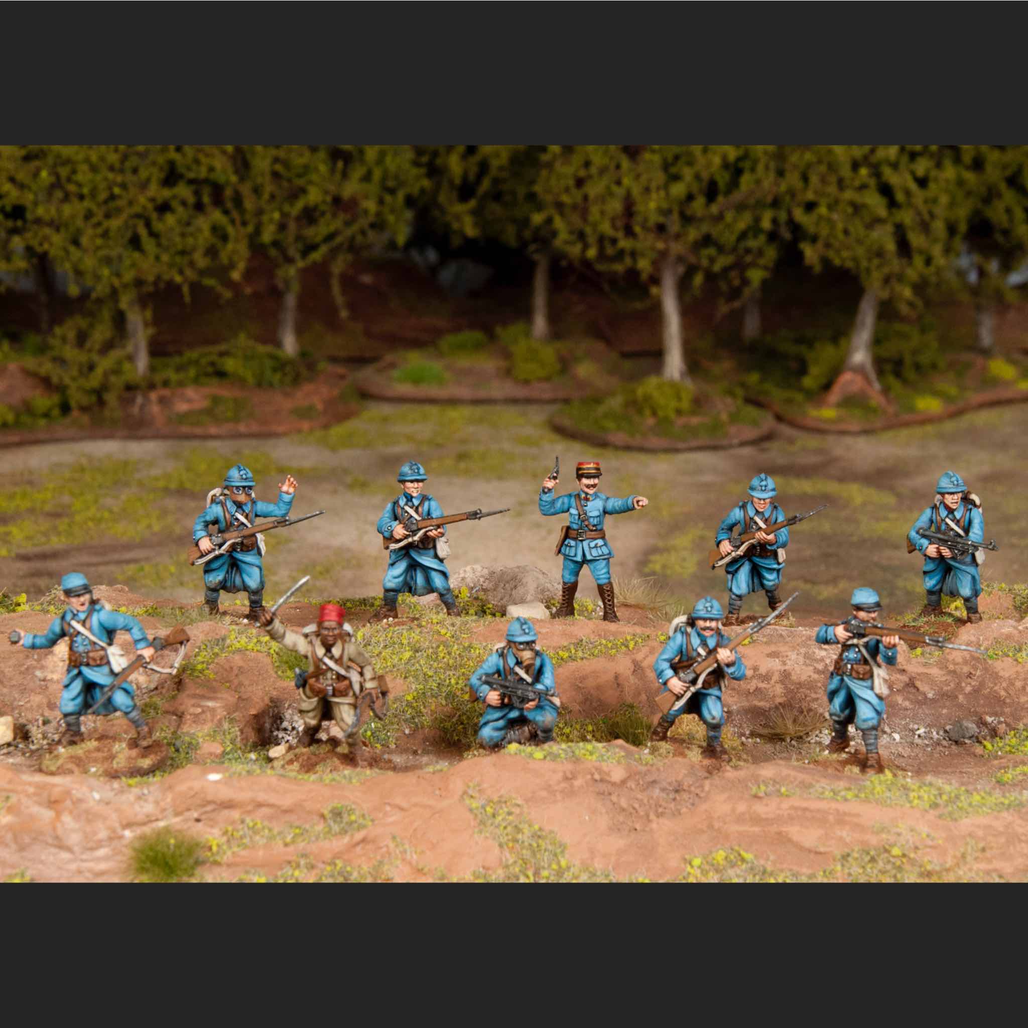 The Great War | French Infantry 1916-1940 | Plastic Unit | Wargames Atlantic | Miniature Kingdoms