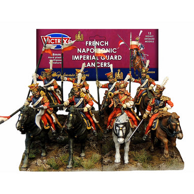 Victrix | Napoleonic French Imperial Guard Lancers | 28mm Plastic Unit | North Star Games | Miniature Kingdoms