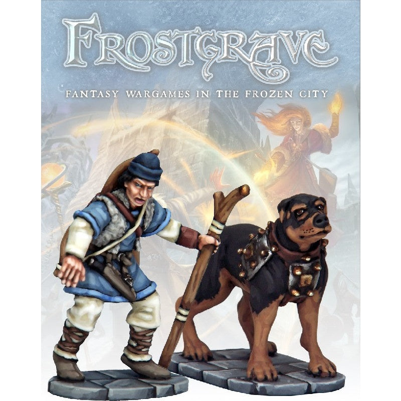 Frostgrave | Tracker & Warhound | 28mm Metal Blister Pack