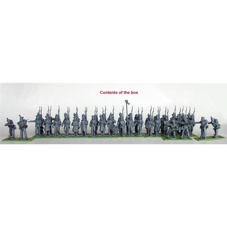 Perry Miniatures | Napoleonic Wars French Line Infantry 1812-1815 | 28mm Plastic Unit | North Star Games | Miniature Kingdoms