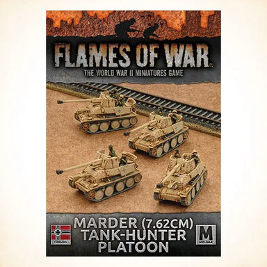 Flames of War | Clearance | German Marder 7.62cm Tank Hunter Platoon | 15mm Metal / Resin Unit | Battlefront | Miniature Kingdoms