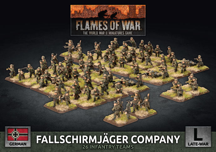 Flames of War | German Fallschirmjager Company | 15mm Plastic Unit