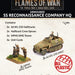 Flames of War | German SS Reconnaissance Company HQ | 15mm Plastic Unit