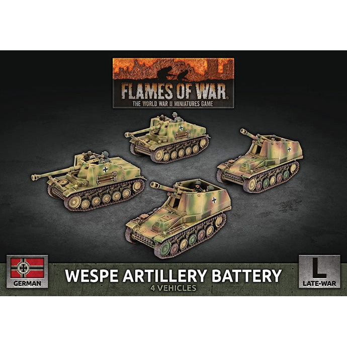 Flames of War | German Wespe Artillery Battery | 15mm Plastic Unit