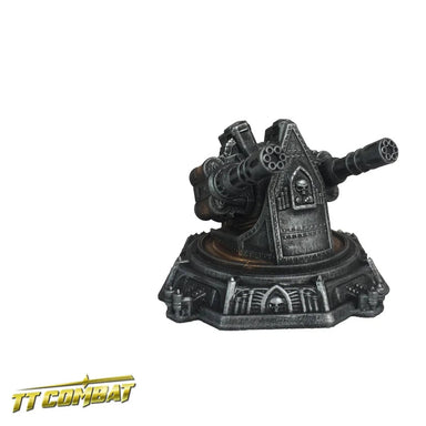 Tabletop Scenics | Sci Fi Gothic Gatling Gun Platform | 28mm Resin Blister Pack | TTCombat | Miniature Kingdoms