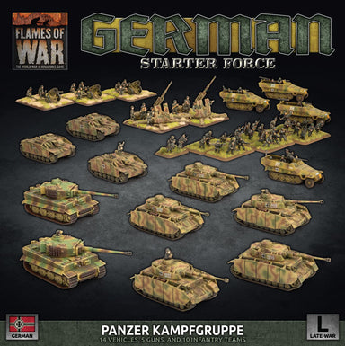 Flames of War | German | German LW "Panzer Kampgruppe" Army | 15mm Plastic Starter | Battlefront | Miniature Kingdoms