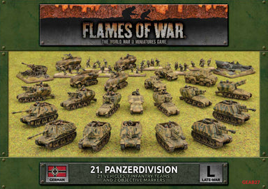 Flames of War | German | 21st Panzer Division Army Deal | 15mm Plastic/ Resin / Metal Unit