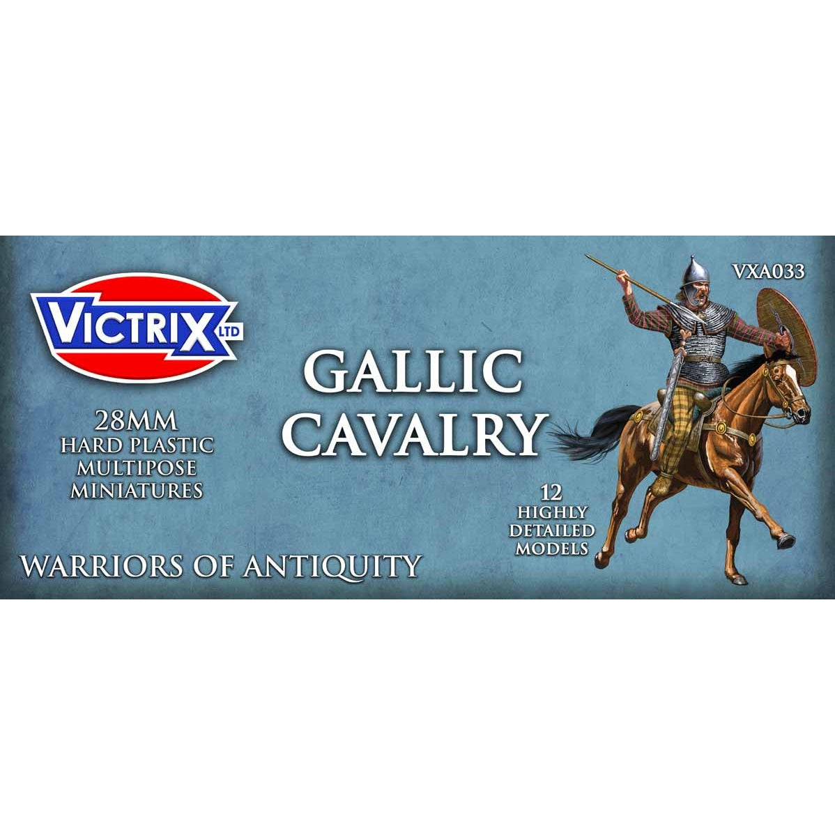 Victrix | Ancients Ancient Gallic Cavalry | 28mm Plastic Unit | North Star Games | Miniature Kingdoms