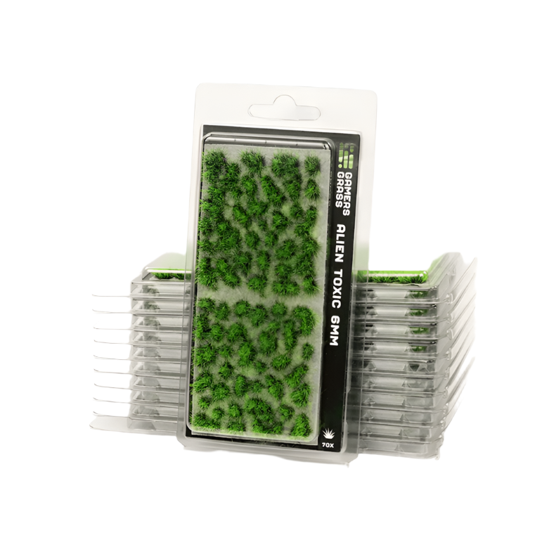 Gamers Grass | Scenics Alien Toxic Six mm | Basing Tufts | GGA-TX | North Star Games | Miniature Kingdoms