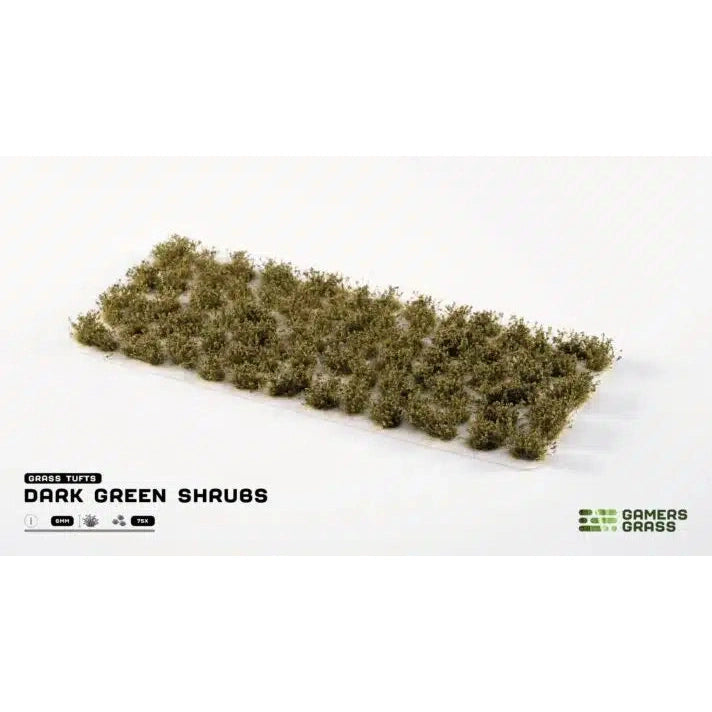Gamers Grass | Dark Green Shrubs Basing Tufts | GGFS-DAG