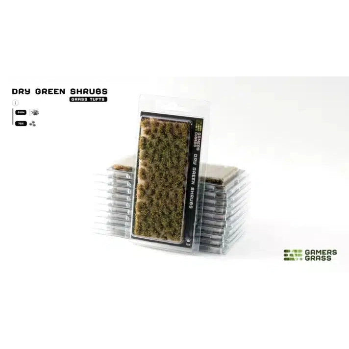 Gamers Grass | Dry Green Shrubs Basing Tufts | GGFS-DRG