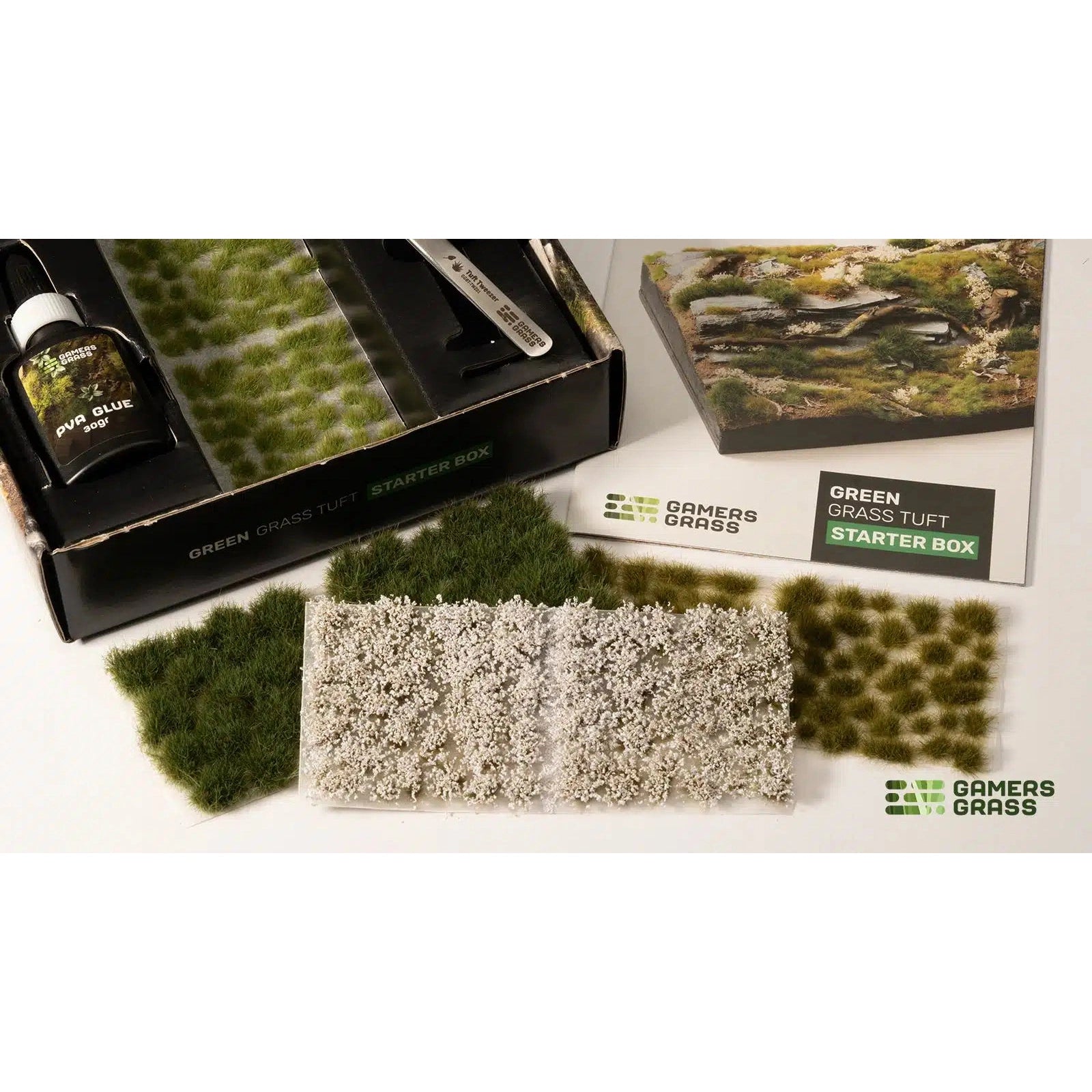 Gamers Grass | Green Grass Tuft Starter Box | GGSB-GRE | Basing Box