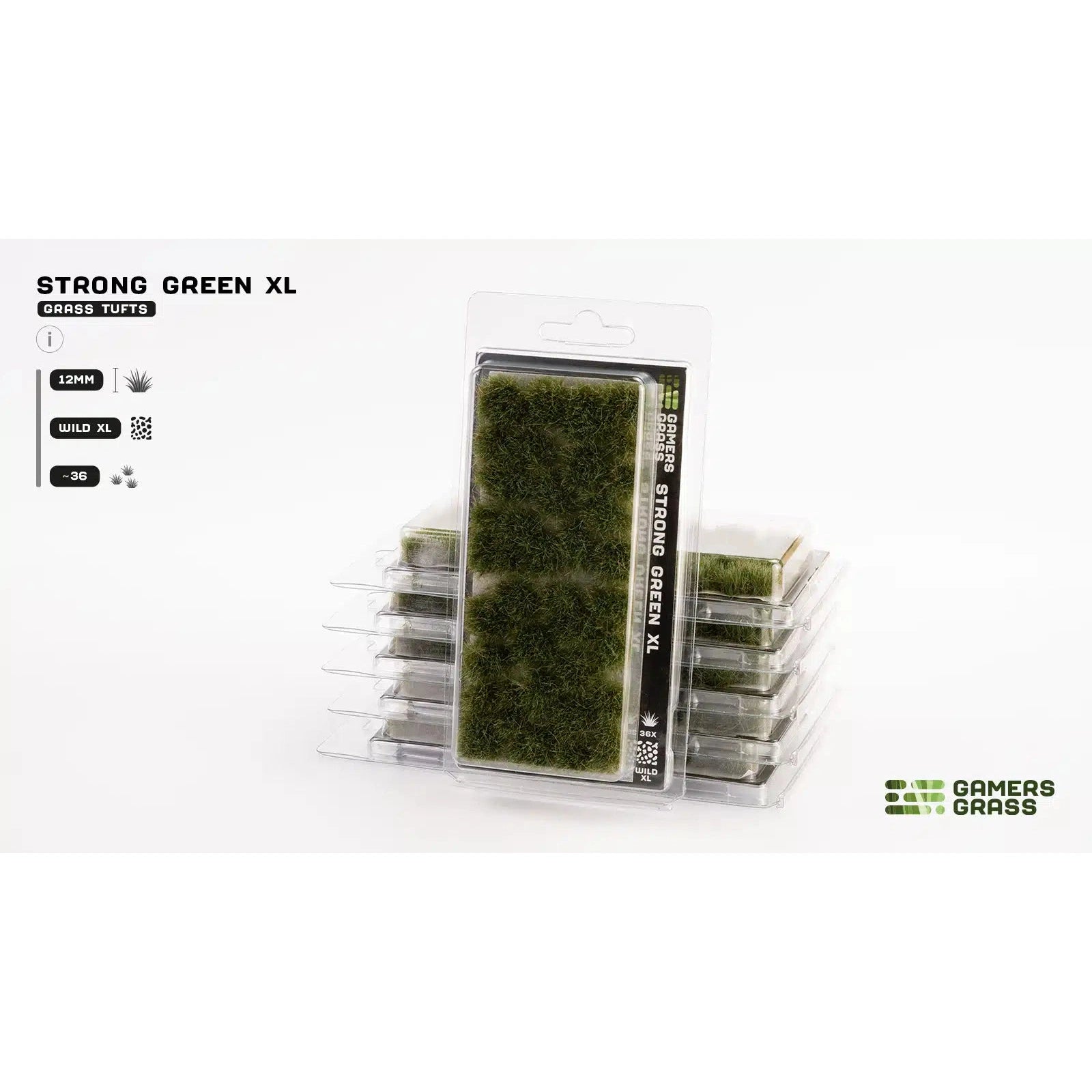 Gamers Grass | Scenics Strong Green XL Twelve mm | Basing Tufts | GG12-SG