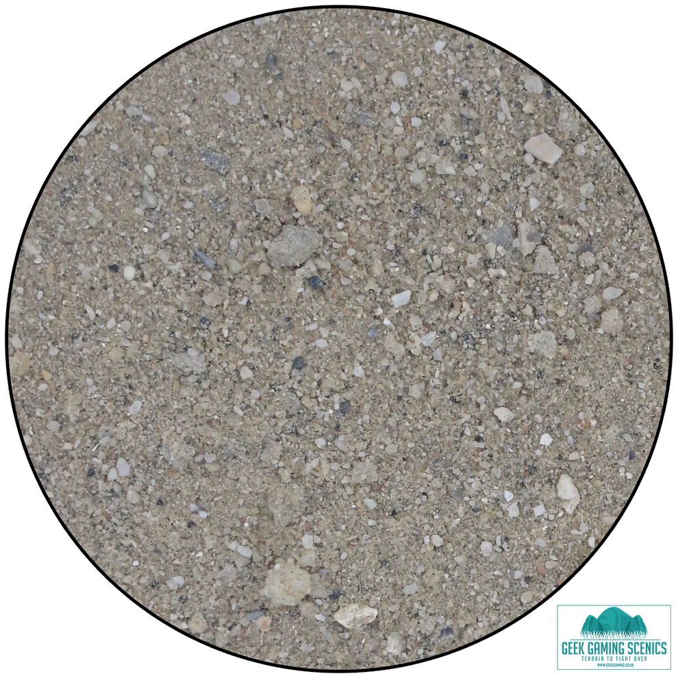 Geek Gaming | Desert Sand And Stone Base Ready | Regular Basing Mix Tub 300g