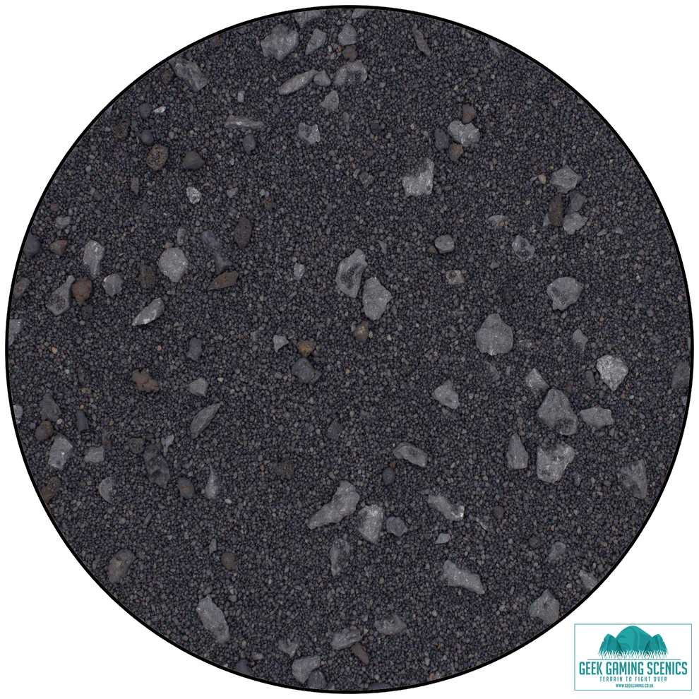 Geek Gaming | Grimdark City Rubble Base Ready | Regular Basing Mix Tub 200g