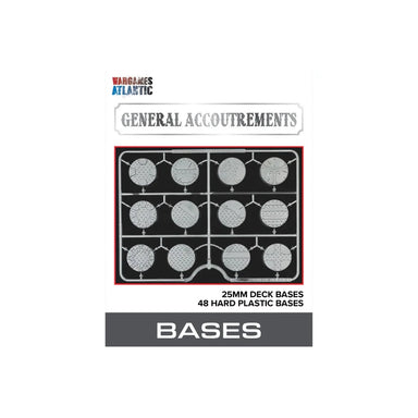 General Accoutrements | 25mm Deck bases | Plastic Unit