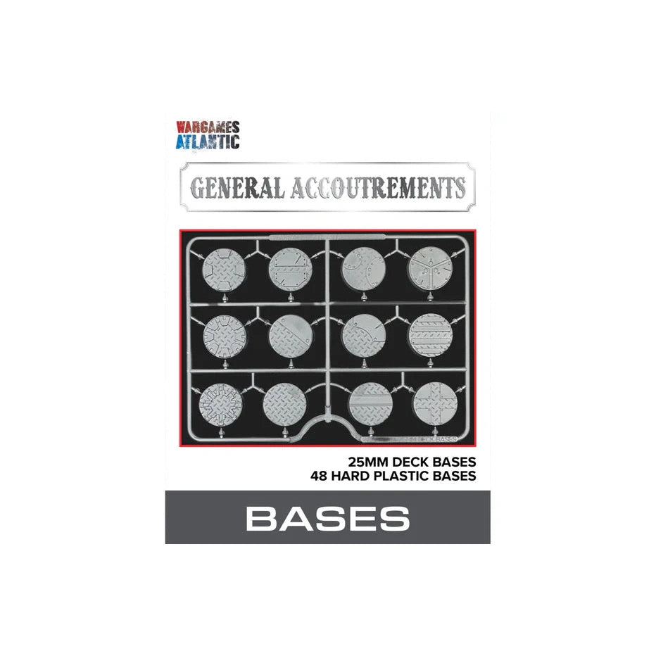 General Accoutrements | 25mm Deck bases | Plastic Unit