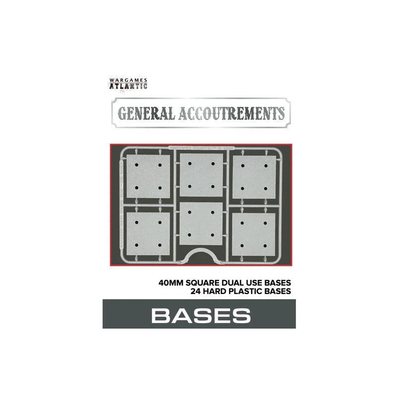 Wargames Atlantic | General Accoutrements | 40mm Dual Use Bases | Plastic Unit