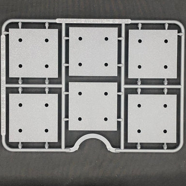 Wargames Atlantic | General Accoutrements | 40mm Square Dual Bases | Single Sprue Copy