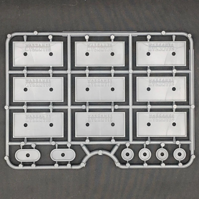 Wargames Atlantic | General Accoutrements | 40mm x 20mm Dual Use Bases | Plastic Unit