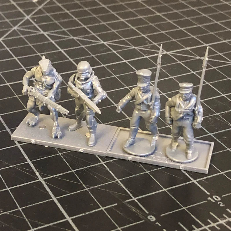 Wargames Atlantic | General Accoutrements | 40mm x 20mm Dual Use Bases | Plastic Unit