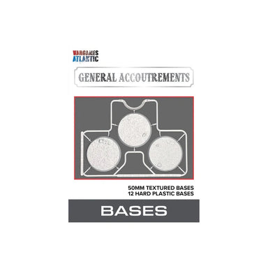 Wargames Atlantic | General Accoutrements | 50mm Textured Bases | Plastic Unit
