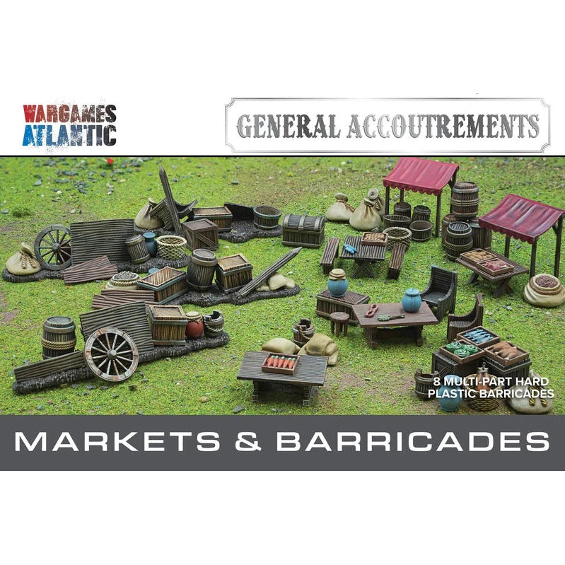 General Accoutrements | Markets and Barricades | 28mm Plastic Terrain