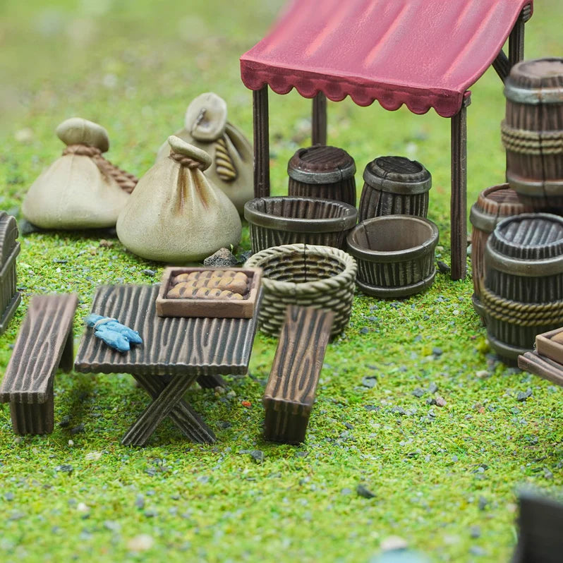 General Accoutrements | Markets and Barricades | 28mm Plastic Terrain