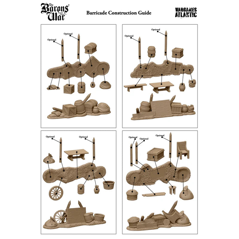 General Accoutrements | Markets and Barricades | 28mm Plastic Terrain