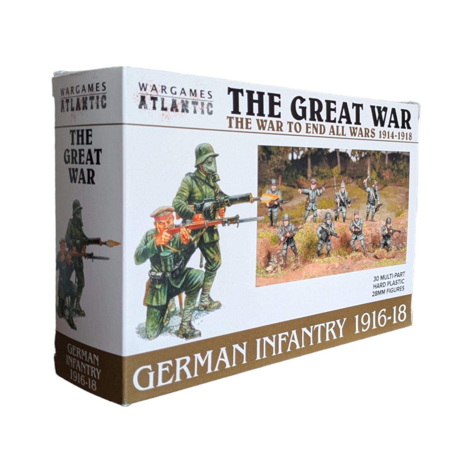 The Great War | German Infantry 1916-1918 | Plastic Unit | Wargames Atlantic | Miniature Kingdoms