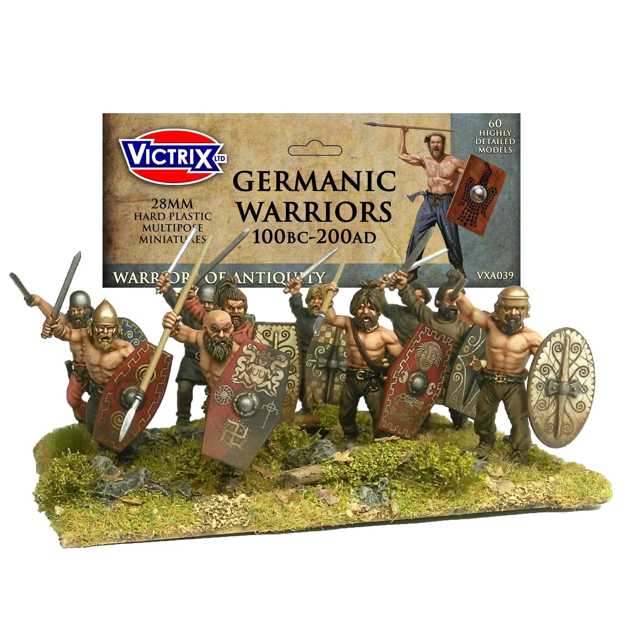 Victrix | Ancients Germaninc Warriors | 28mm Plastic Unit | North Star Games | Miniature Kingdoms