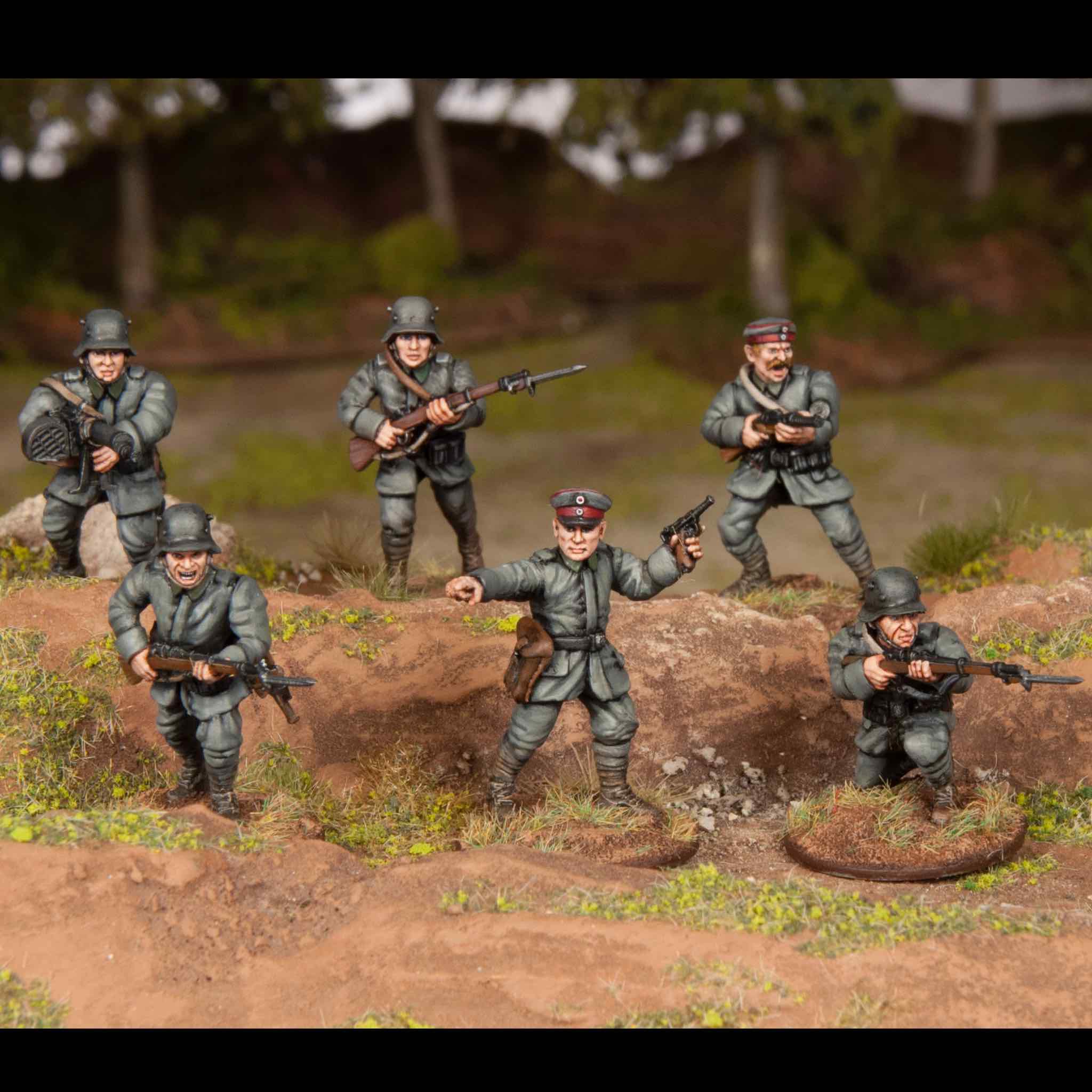 The Great War | German Infantry 1916-1918 | Plastic Unit | Wargames Atlantic | Miniature Kingdoms