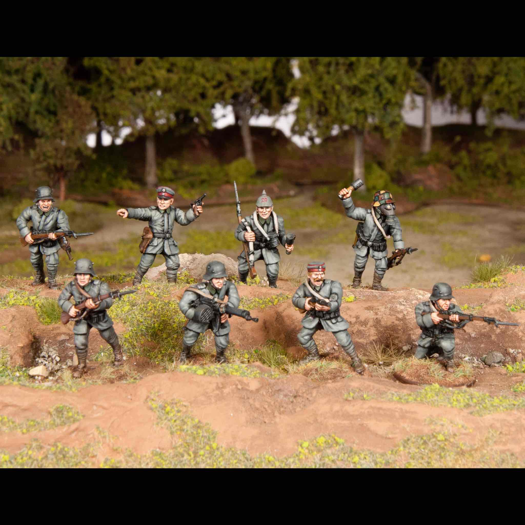 The Great War | German Infantry 1916-1918 | Plastic Unit | Wargames Atlantic | Miniature Kingdoms