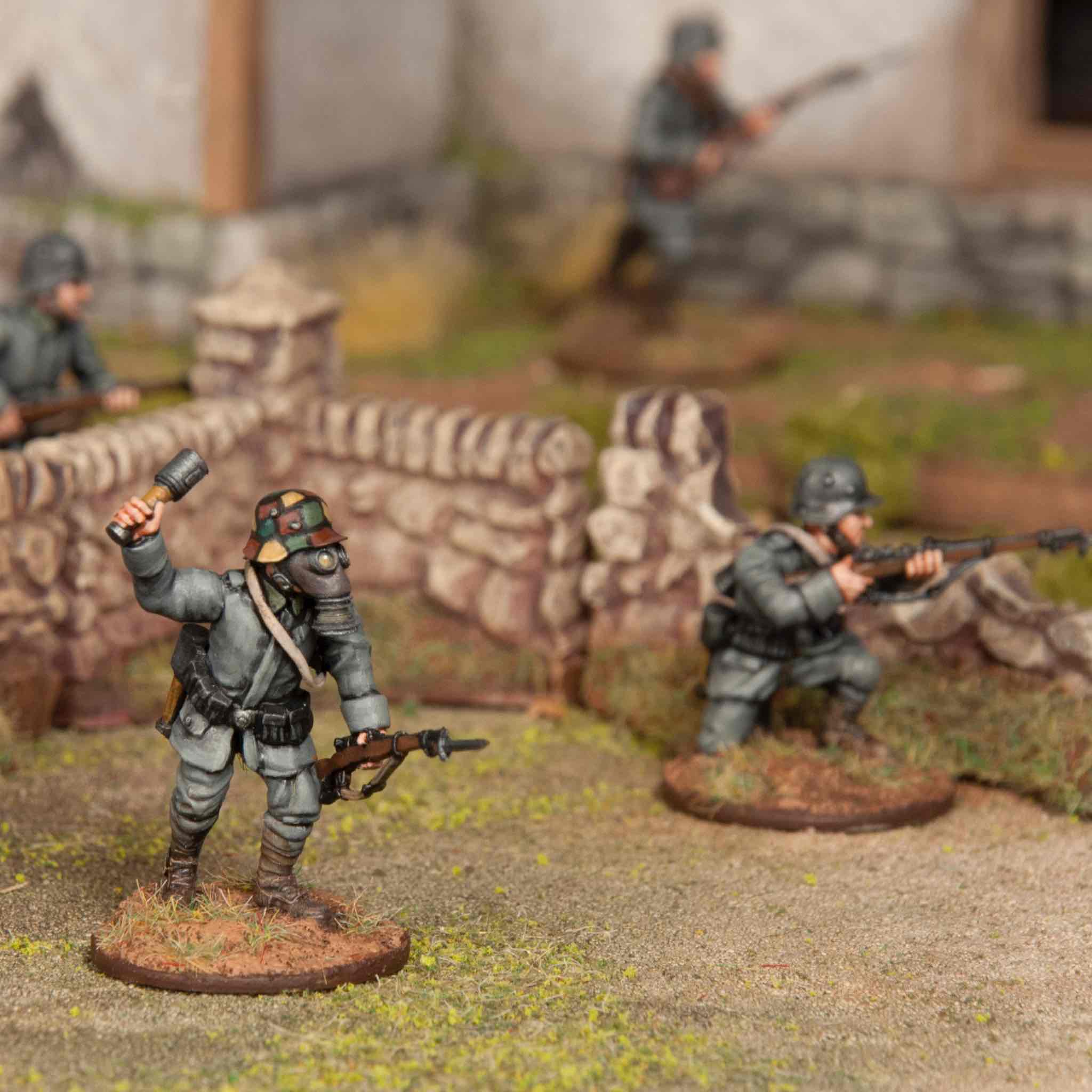 The Great War | German Infantry 1916-1918 | Plastic Unit | Wargames Atlantic | Miniature Kingdoms