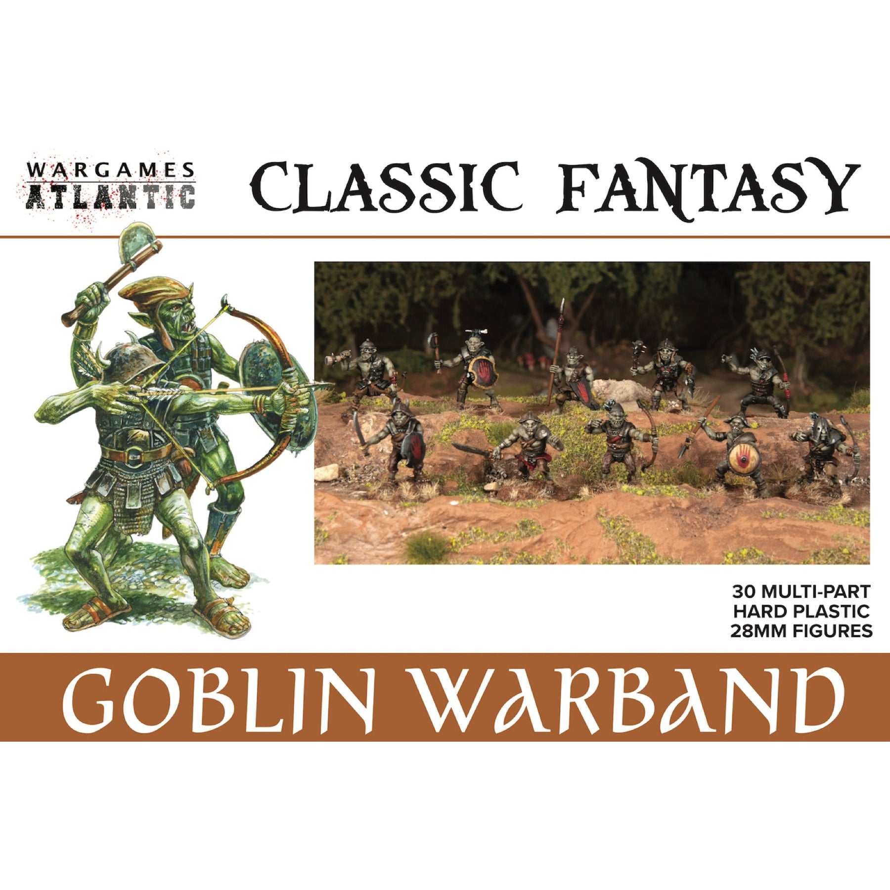 Classic Fantasy | Goblin Warband | Plastic Unit | Wargames Atlantic | Miniature Kingdoms