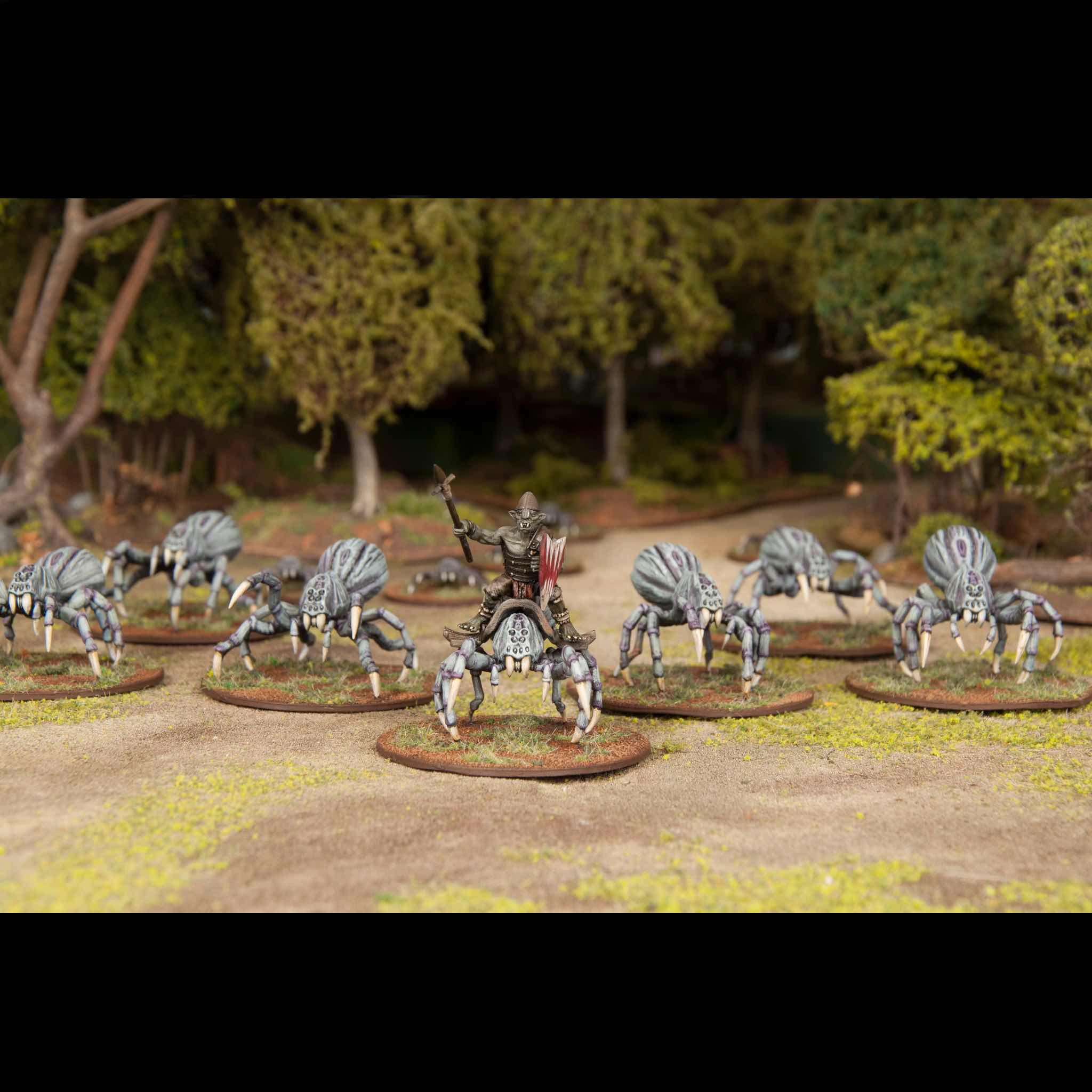 Classic Fantasy | Monsters Giant Spiders | Plastic Unit | Wargames Atlantic | Miniature Kingdoms