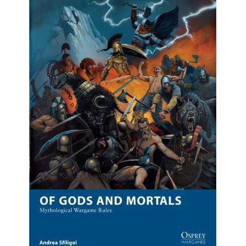 Osprey Blue Book Of Gods and Mortals | Softback Rulebook for 28mm | North Star Games | Miniature Kingdoms