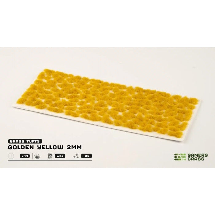 Gamers Grass | Scenics Golden Yellow Two mm | Basing Tufts | GG2-GY