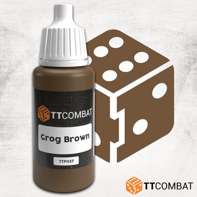 TTCombat | Grog Brown | 17ml Individual Paint | TTCombat | Miniature Kingdoms