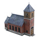 Sarissa Precision | Old Europe Waterloo 1815 Plancenoit Church H004 | MDF Terrain