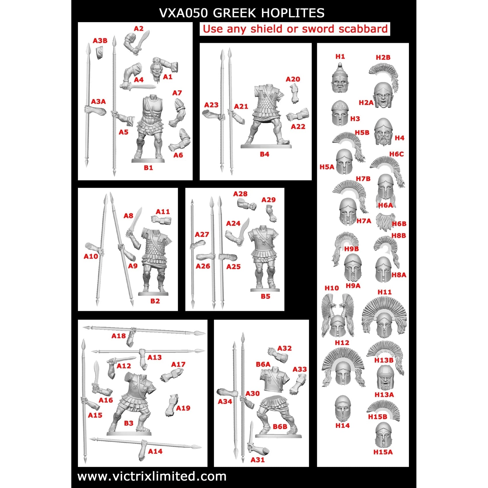 Victrix | Ancients Greek Hoplites | 28mm Plastic Unit | North Star Games | Miniature Kingdoms