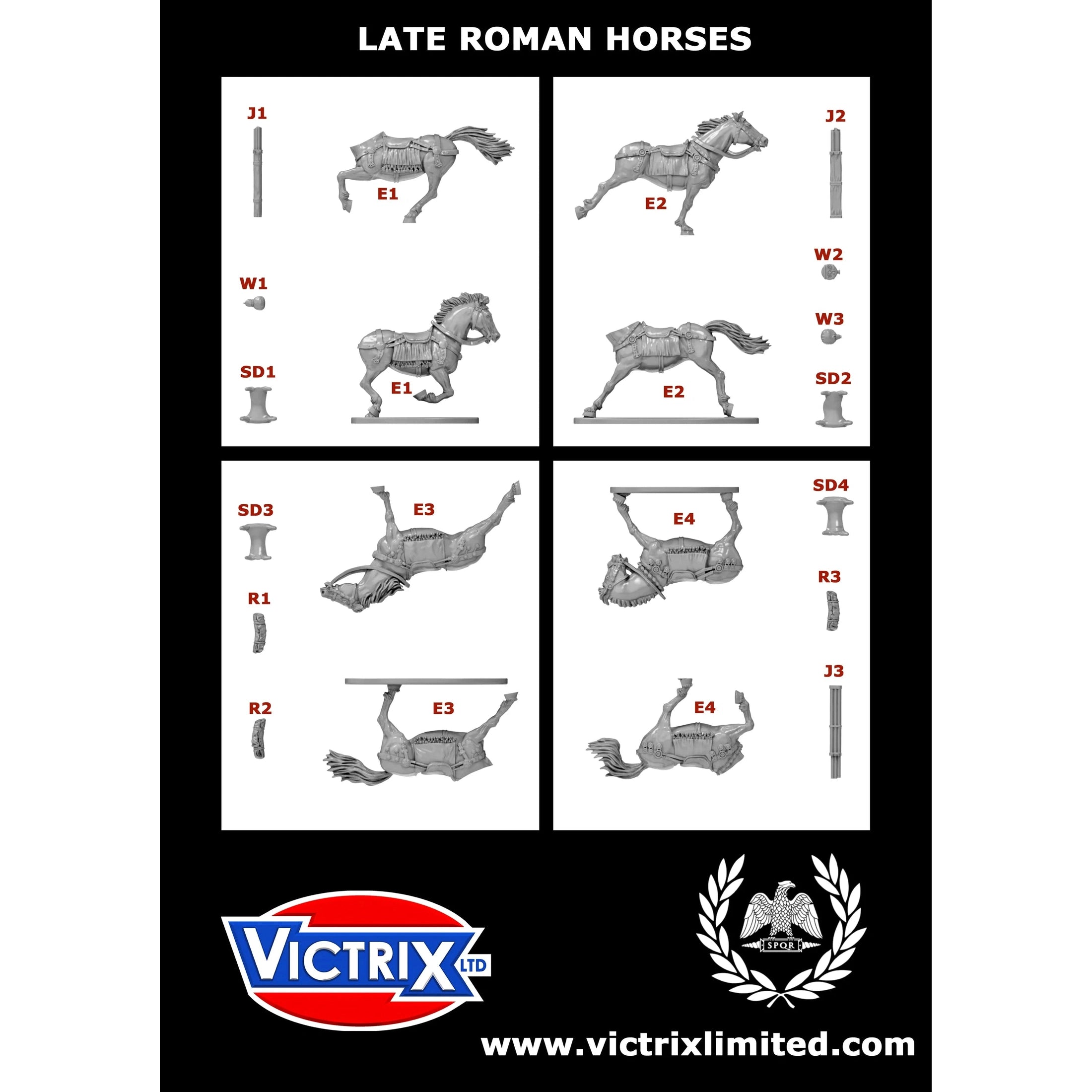 Victrix | Dark Ages Late Roman Unarmoured Cavalry | 28mm Plastic Unit | North Star Games | Miniature Kingdoms