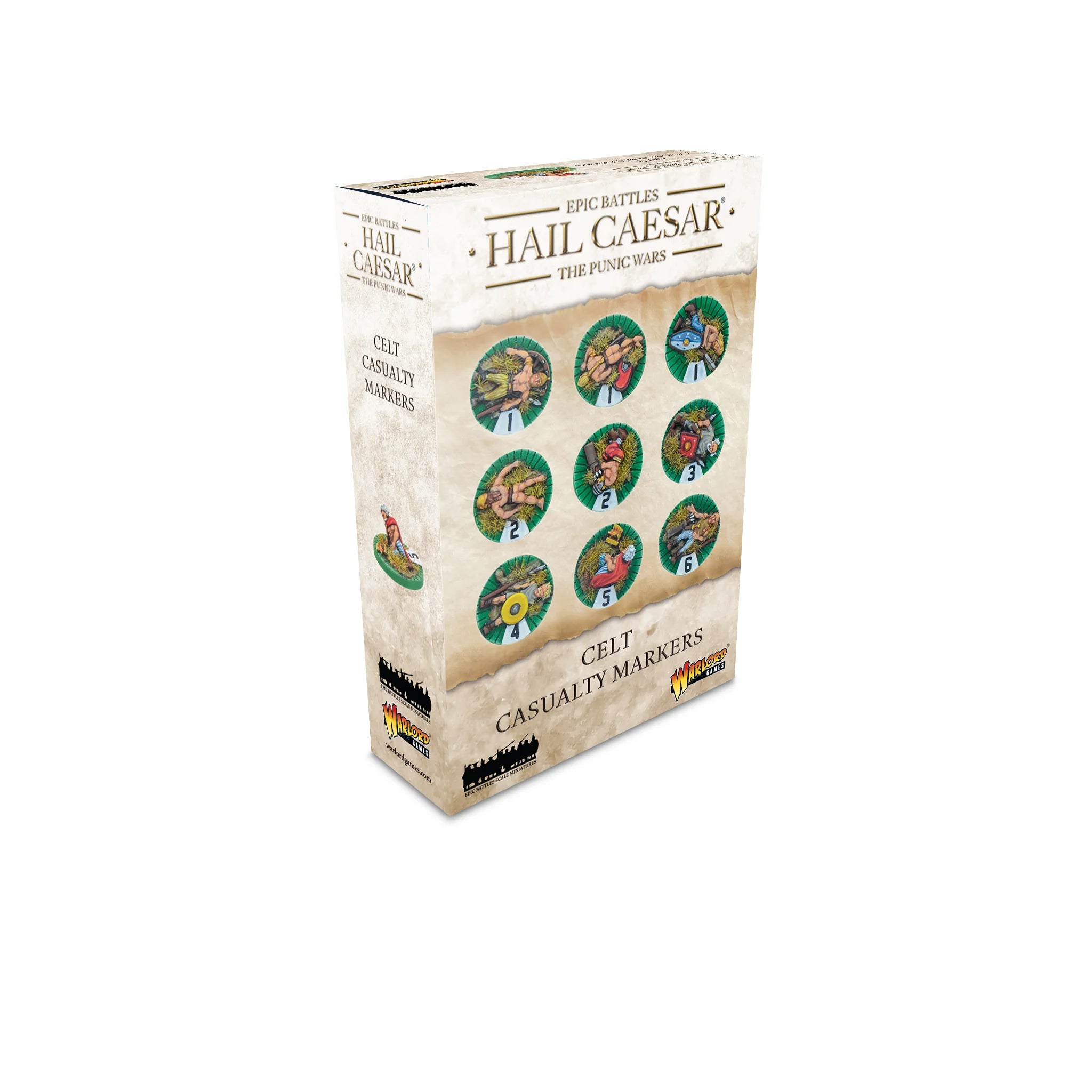 Hail Caesar Epic | Celt Casualty Markers | 13.5mm Resin Small Box