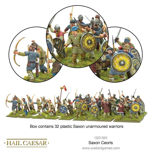 Hail Caesar | Saxon Cheorls | 28mm Plastic Unit