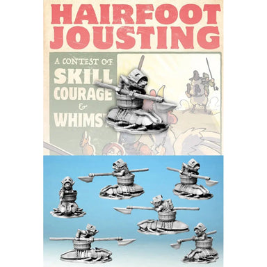 Hairfoot Jousting | Wartnose Jouster Riding a Roach | 28mm Metal Blister Pack