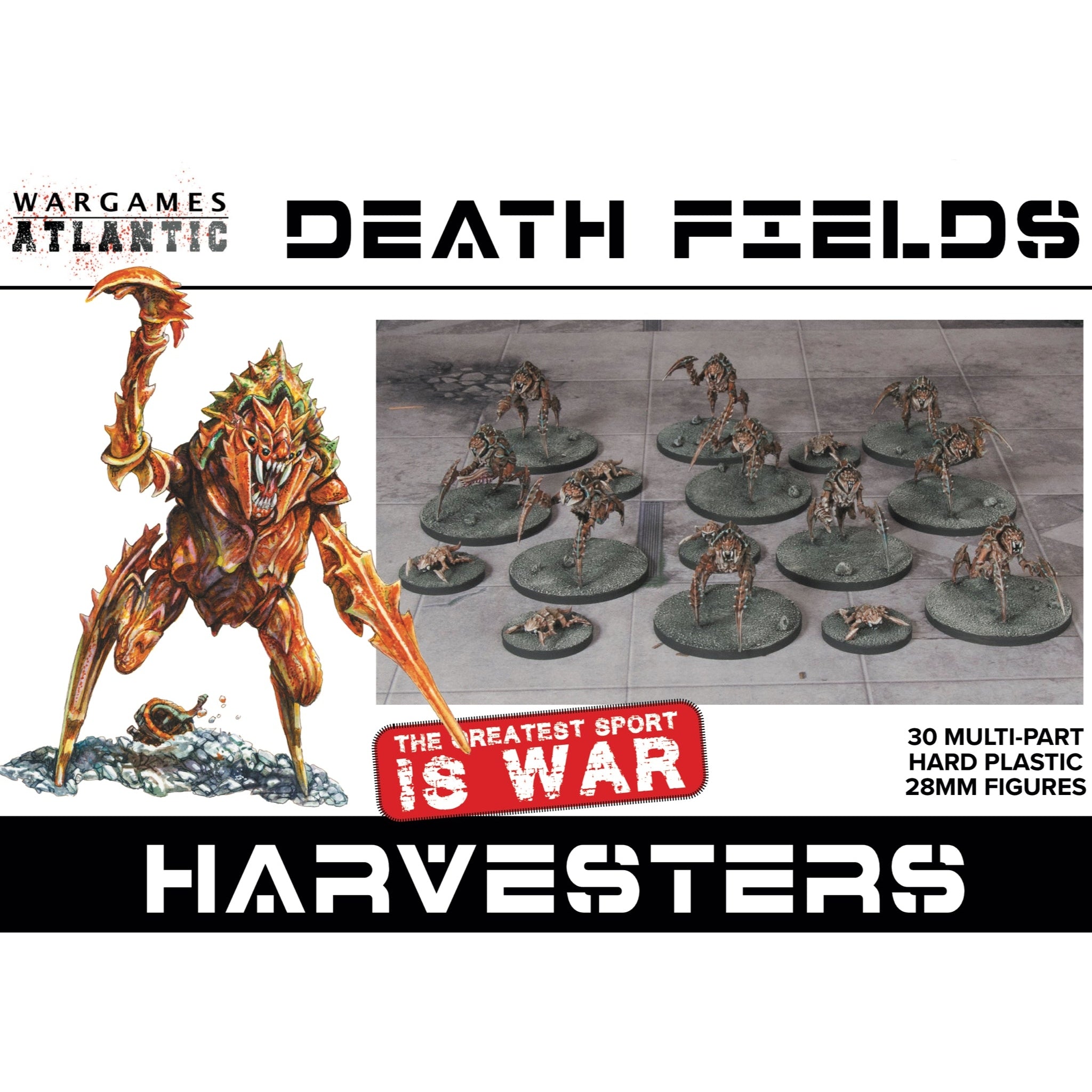 Death Fields | Harvester Alien Bugs | Plastic Unit | Wargames Atlantic | Miniature Kingdoms