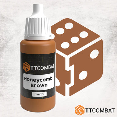 TTCombat | Honeycomb Brown | 17ml Individual Paint | TTCombat | Miniature Kingdoms