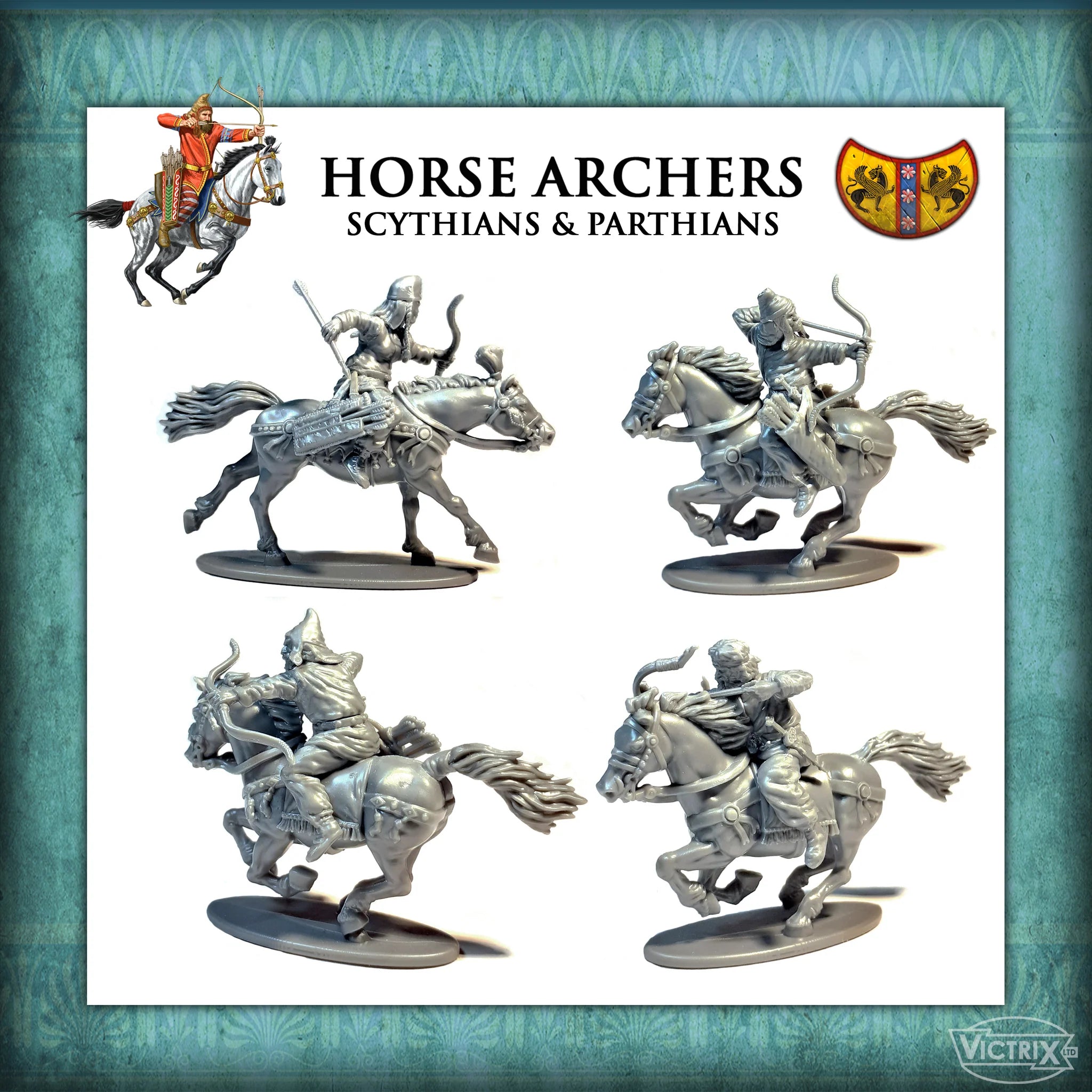 Victrix | Dark Ages Horse Archers Scythian & Parthian | 28mm Plastic Unit | North Star Games | Miniature Kingdoms
