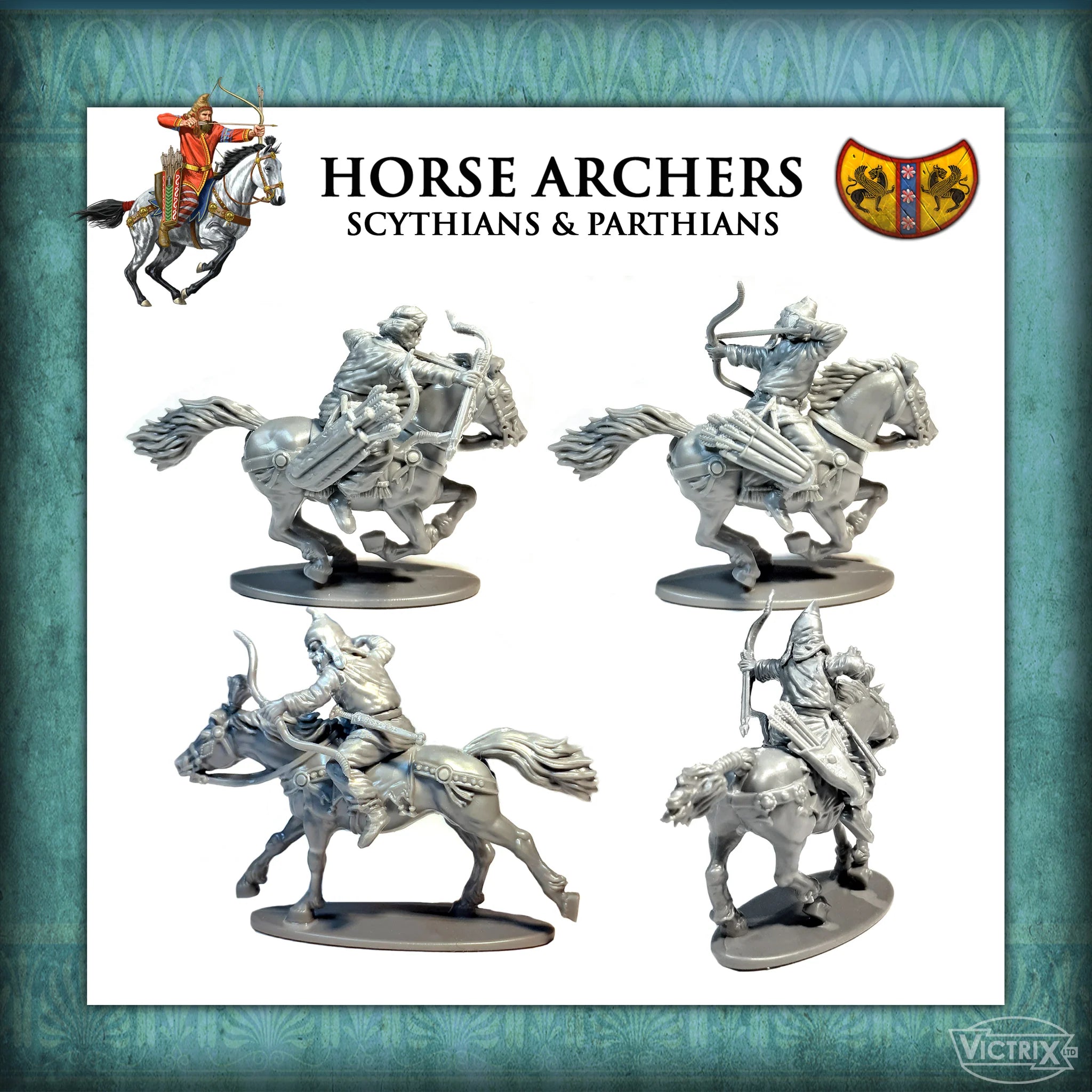 Victrix | Dark Ages Horse Archers Scythian & Parthian | 28mm Plastic Unit | North Star Games | Miniature Kingdoms