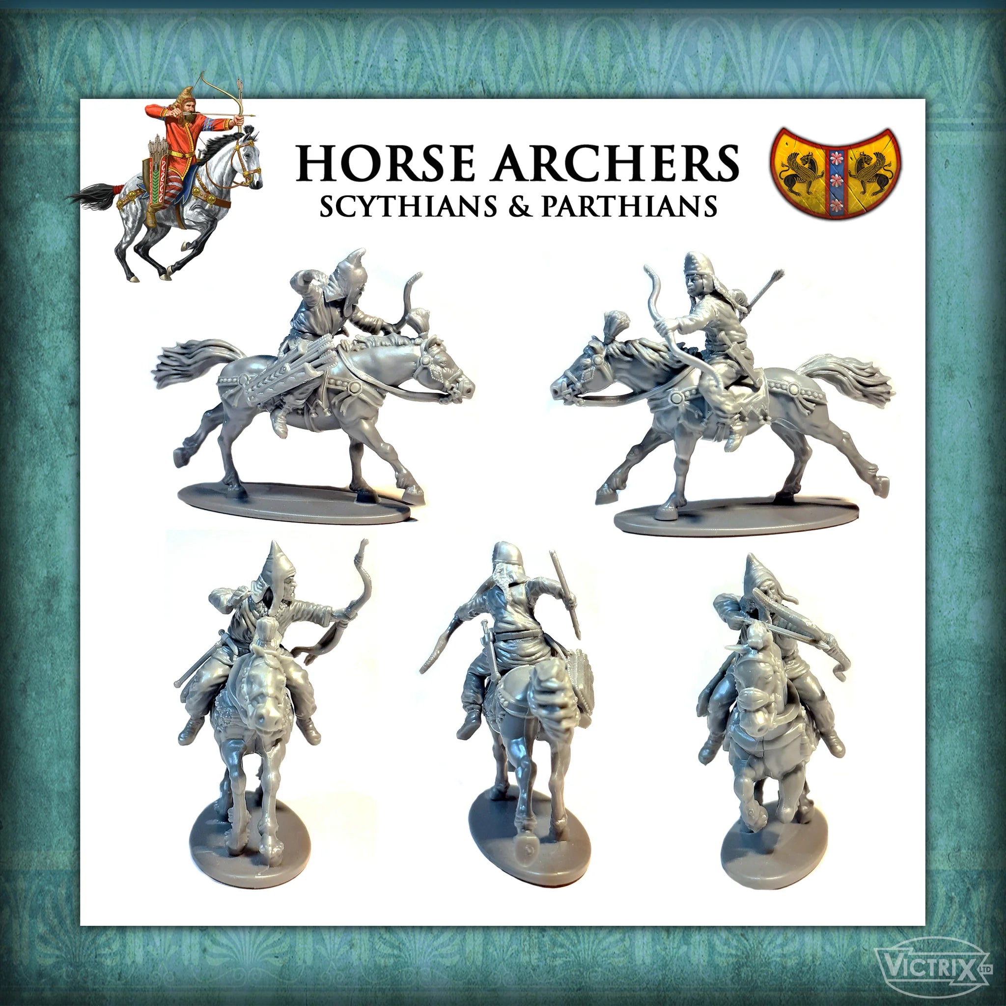 Victrix | Dark Ages Horse Archers Scythian & Parthian | 28mm Plastic Unit | North Star Games | Miniature Kingdoms